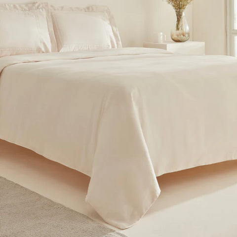 Karaca Home White Collection Felves 100% Cotton Double Bed Duvet Set Beige
 