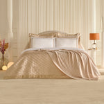 Karaca Home White Collection Bride Carina 80 draads 100% katoen 8-delige huwelijksset goud