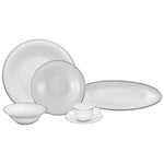 Karaca Fine Pearl Shawl 26 Pieces Pearl Breakfast and Serveware Set, Service for 6