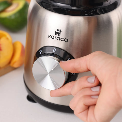 Karaca Inox 1.5 L Glass Jar Inox Smoothie Blender