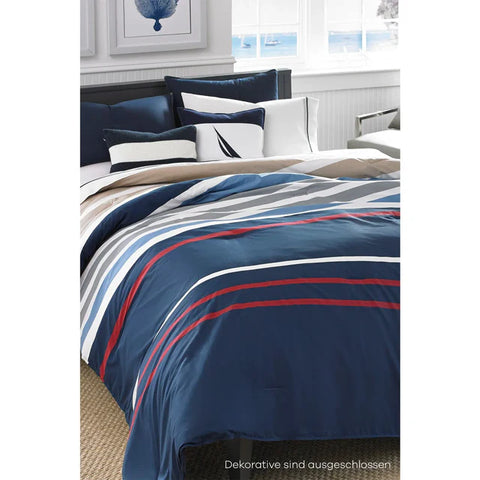 Nautica Bradford Double Duvet Cover Set, 200x200, 2x80x80