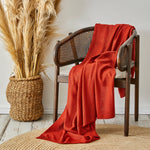 Karaca Home Terra Cotta Double Sided Stitch Throw Oeko-Tex Certified