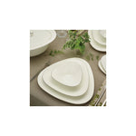 Karaca Fine Pearl Trio Platinum 62 Pieces Dinnerware Set for 12