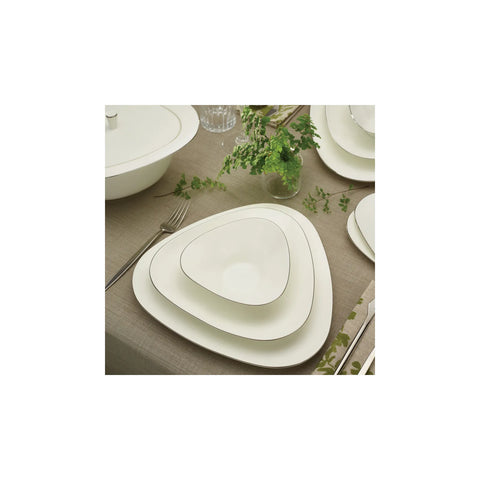 Karaca Fine Pearl Trio Platinum - 62-delig tafelservies voor 12 personen