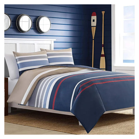 Nautica Bradford Double Duvet Cover Set, 200x200, 2x80x80