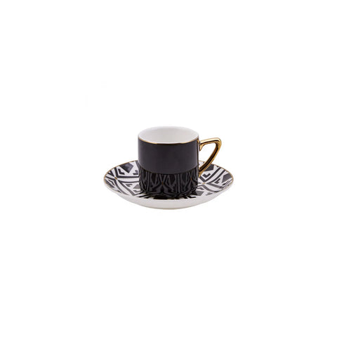 Karaca monochrome koffiekopjesset voor 4 personen