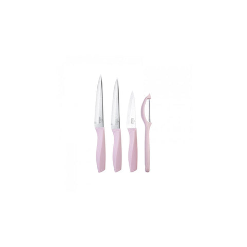 KARACA PINK PEEL 4 PARÇA BIÇAK SET