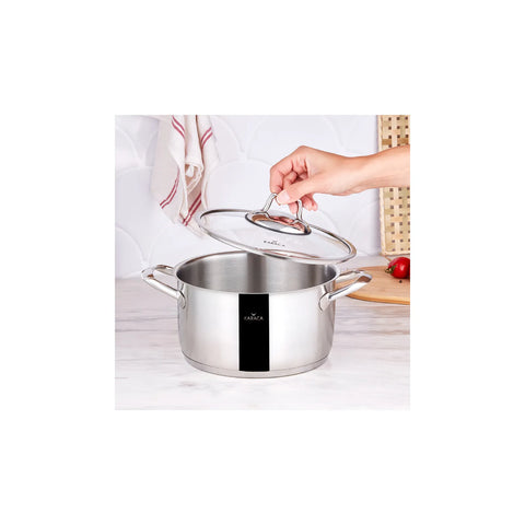 Karaca Bianca 304 Stalen Kookpot, 22 cm