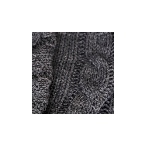 Karaca Home Knitted Pompon Decke, Gray