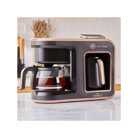 Karaca Hatır Plus Mod 5-in-1 koffiemachine 1385 watt, rosé/bruin