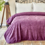 Karaca Home Scala Plum Single Embossed Blanket
 