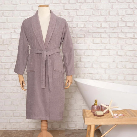 Karaca Home Daily Soft Grey 100% Cotton Men's Bathrobe L/XL
 