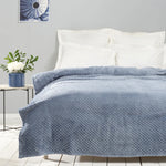 Karaca Home Alice Indigo Double Budded Wellsoft Blanket
 