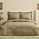 Karaca Home Uniq 100% Cotton Sateen Double Duvet Set Olive
 