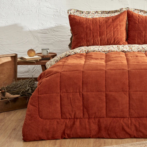 Karaca Home Celina Terracotta Single Daily Comfort Set/Sleep Set
 