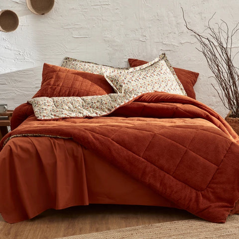 Karaca Home Celina Terracotta Single Daily Comfort Set/Sleep Set
 