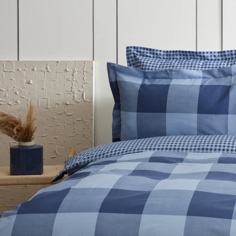 Sarah Anderson York Single Duvet Set Indigo
 