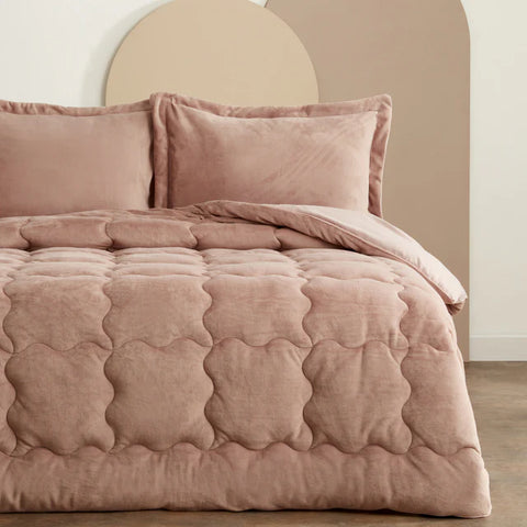 Karaca Home Double Viny Soft Dream Comfort Set Old Rose
 