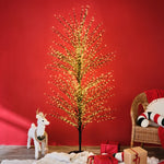 Karaca Home New Year Shimmer Decoratieve LED Kerstboom Zwart 180 cm