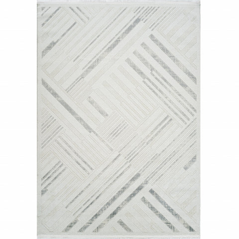 Kashmir Carpet 7/24 Elegante Lumina Grey 80x150 cm