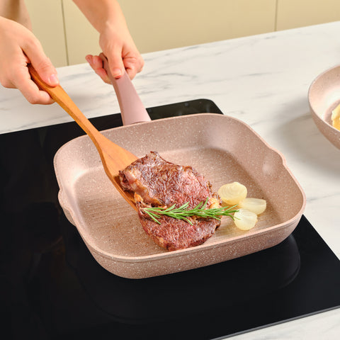 Karaca Biogranite Induction Pan Set 2 Piece Rose Gold