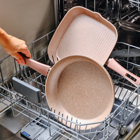 Karaca Biogranite Induction Pan Set 2 Piece Rose Gold