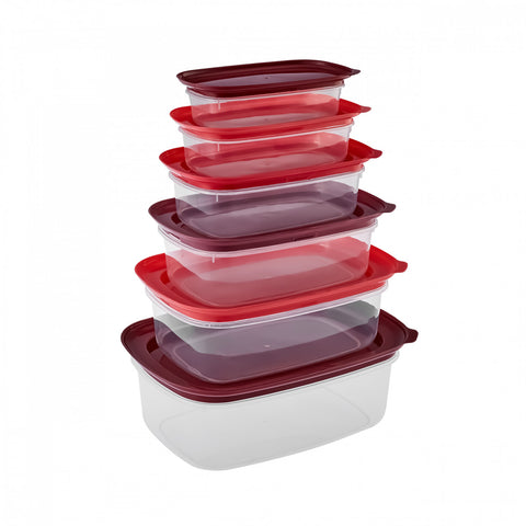 Karaca Vicks Red Velvet 6-Piece Storage Container Set
 