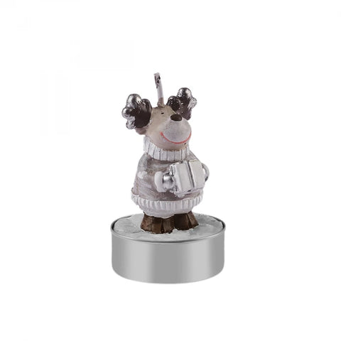 Karaca Home New Year Reindeer 3-Piece Tealight Candle 14x9.3x6 cm
 