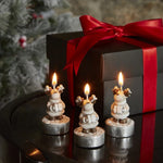 Karaca Home New Year Reindeer 3-Piece Tealight Candle 14x9.3x6 cm
 