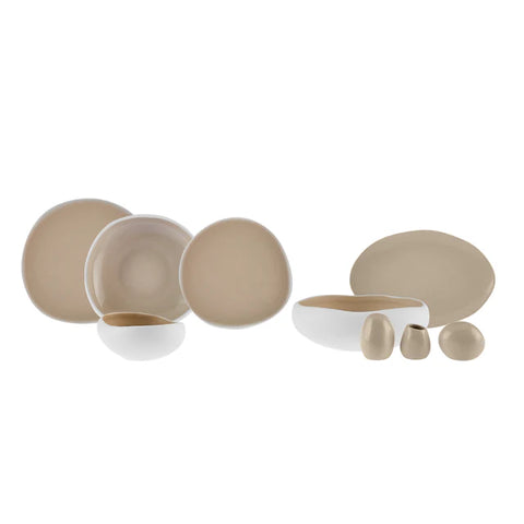 Karaca Earth Collection Cupid 59-Piece Dinner Set for 12 People