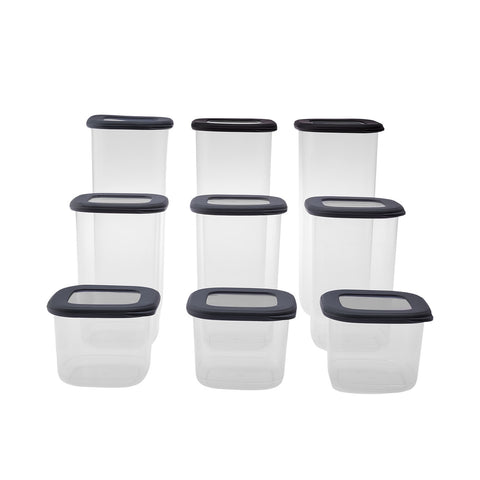 Karaca Rise 9-Piece Storage Container Set Anthracite  