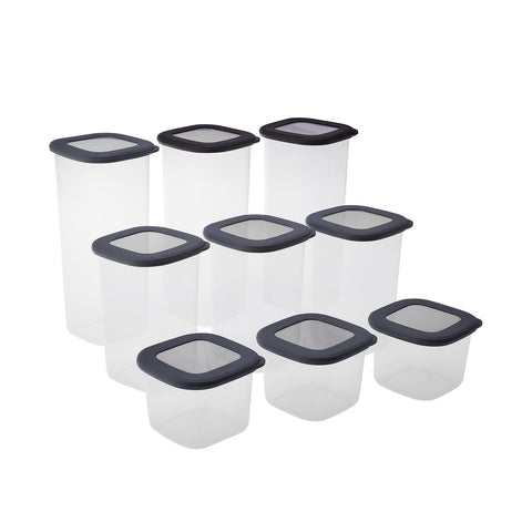 Karaca Rise 9-Piece Storage Container Set Anthracite  