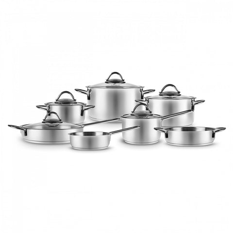 Karaca Ada 12-Piece Steel Cookware Set V2