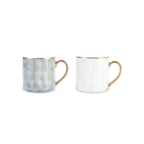 Karaca Diego 2-Piece Stoneware Mug Set, 350 ml, Multicolor
 