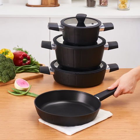 Karaca Biodiamond Regnum 7-Piece Induction Base Cookware Set
 