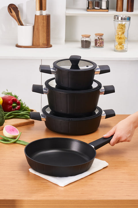 Karaca Biodiamond Regnum 7-Piece Induction Base Cookware Set
 