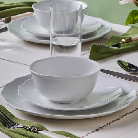 Karaca Scalloped 18-Piece Dinnerware Set for 6 People
 