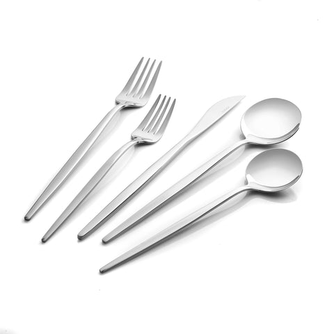 Karaca Orion Silver 60-Piece Cutlery Set for 12 People