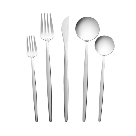 Karaca Orion Silver 60-Piece Cutlery Set for 12 People