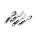 Karaca Alina 24-Piece Cutlery Set for 6 People - Fork, Knife, Spoon, Black