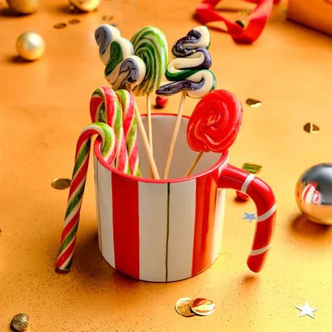 Karaca New Year Candy Stripe Mug