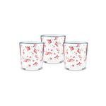 Karaca Butcher Broom 380 ml 3-Piece Drinking Glass Set  