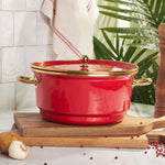 Karaca Troy Red Frying Pot 24 cm