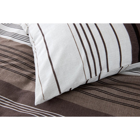 KH ASPEN BLACK & BROWN DUVET COVER SET (200X200+2*80X80) DEU