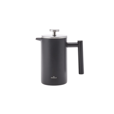 Karaca Double Wall Matte Black French Press 1000 ml