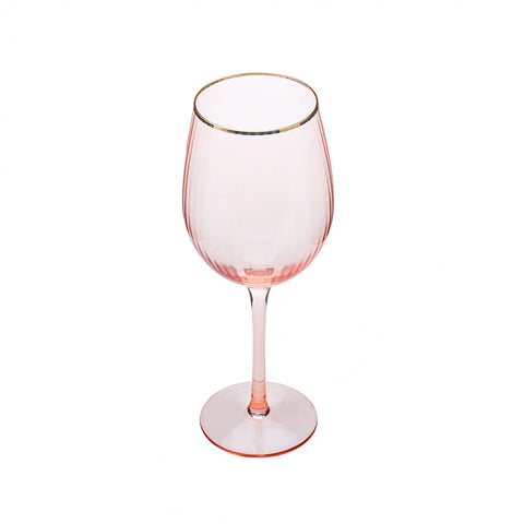 Karaca Gemma wijnglas zalmkleurig 510 ml