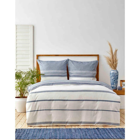 KH INDIGO DOBBY WOVEN DUVET COVER SET (200X200+2*80X80) DEU