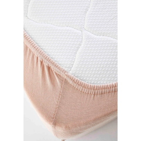 KH JERSEY FITTED SHEET SALMON PINK DEU (180X200+30)