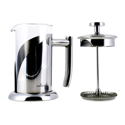 Karaca cafetière, boorsilicaatglas en roestvrij staal 350 ml