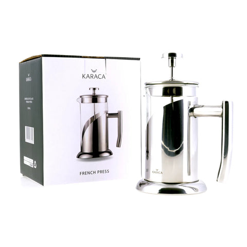 Karaca cafetière, boorsilicaatglas en roestvrij staal 350 ml